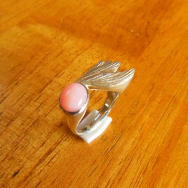 ピンクオパール　リング