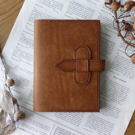 イタリア革の手帳カバー／A6サイズ／セパレート/ブラウン
