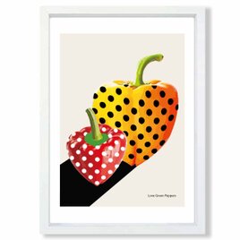 ラブピーマン　野菜　送料無料 　あらゆるお部屋のポスター　イラスト　ポスター　アートポスター　アート/sei検索新着順　3960