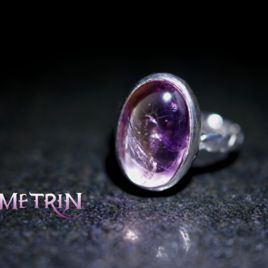 New ☆『 アメトリン』☆の世界でひとつの天然石リングsilver925