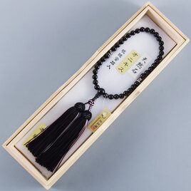 黒オニキス ピンク琉球蛍石  2色房　数珠　京念珠　略式数珠　JUA149