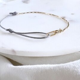 azalea gris 14kgf×ナイロンコード ブレスレット  グレー