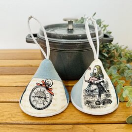 三角鍋つかみstaub　ストウブ　ホーロー　鍋つかみ　ミトン