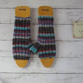 手編みハンドウォーマー  Opal  XLarge Polarwolf 9431