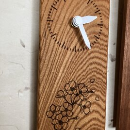 時計（ケヤキ材）