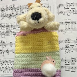 もふもふ うさぎさん 春色ポーチ