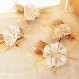 麻のポニーフック［08］