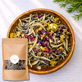 雪ほのか｜冬季限定｜ラベンダー×カモミール×白茶の花茶｜冬の静けさに寄り添う一杯｜KAHKEI 花馨