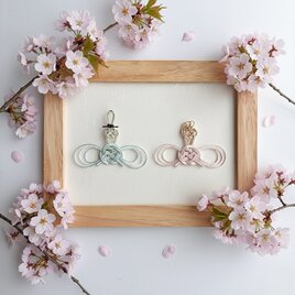 水引のお雛様　ひな祭り　パステルカラー