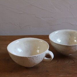 灰釉　新作スープカップ