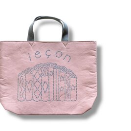 選べるサイズ》レッスンバッグ 新色 くすみピンク「leçon」　入園入学グッズ・絵本袋・お習い事に　名入れ無料
