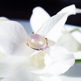 大粒アメトリンの14mmのカボション爪留めリング　～調和と平静の石