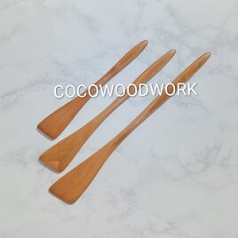 23402木べら3点セット(チェリー材)