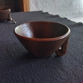 拭き漆のカップ