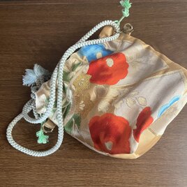 金平糖　帯リメイクショルダーバッグ