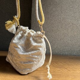 シルバーシルバー　帯リメイクショルダーバッグ