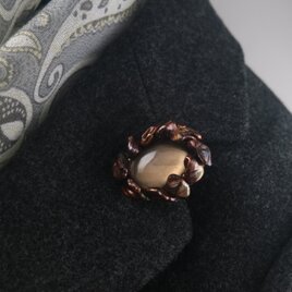 ブロンス色のバロックとスモーキークォーツ