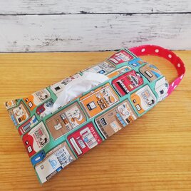 吊り下げOK！ボックスティッシュケース  箱無しタイプ(自動販売機柄)