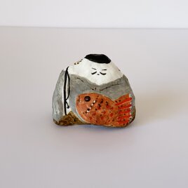 小さな恵比寿様　紙塑人形