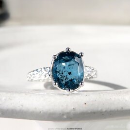 モス カイヤナイト リング / blue Moss Kyanite Ring 233