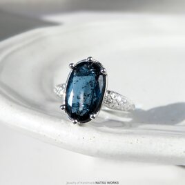 モス カイヤナイト リング / blue Moss Kyanite Ring 234