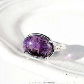 ゲーサイト in アメシスト リング / Goethite in Amethyst Ring 241
