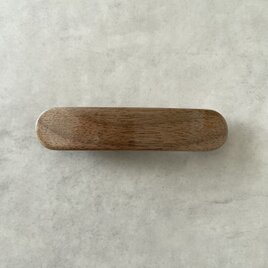 バネなしバレッタ ウォールナット Ｌ