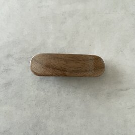 バネなしバレッタ ウォールナット S