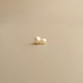 極小ミニパールピアス（両耳用）