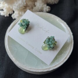 『葡萄』の耳飾り(イヤリング)