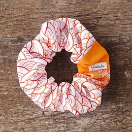 きものシュシュ　青海波文