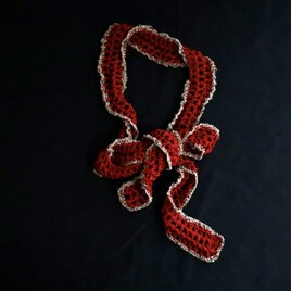 strawberry Rim knit scarf【バレンタイン限定】