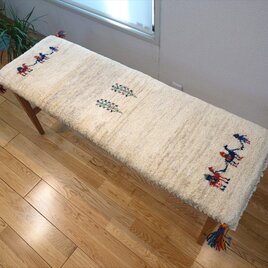 ペルシャ ギャッベ ミニランナー ラグ　118x40（上38 下39）㎝　ラクダ　生命の木　RJ15819