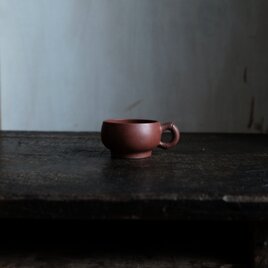 濃い色味◆中国産　朱泥ティーカップ　茶器　中国茶　丁寧な暮らし