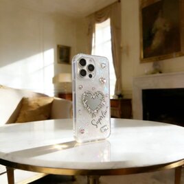 デコ電 ハンドメイド  キラキラビジュー スマホケース 韓国風 Galaxy Pixel iPhone 全機種対応