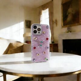 デコ電 ハンドメイド  キラキラビジュー スマホケース 韓国風 Galaxy Pixel iPhone 全機種対応