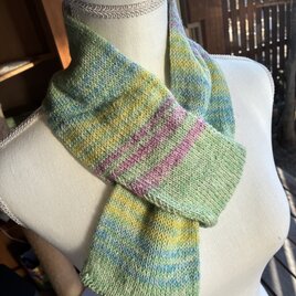 No.1568 シルク配合手編みマフラー