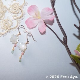 *春隣*桜雪のピアス