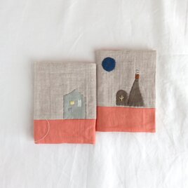 文庫本　ブックカバー  北欧の湖畔