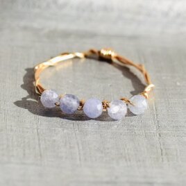 タンザナイト  ラウンドカット2.5mm ×5 /リング /ゴールド シルバー ピンク  金属アレルギー対応のコピー