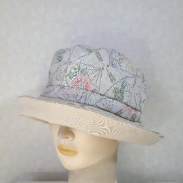 魅せる☆【予約販売品】素材の良さが光る♪大島紬のバイカラークロッシュ～ベージュ