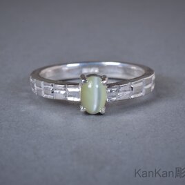 クリソベリルキャッツアイのリング