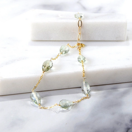 清翠 ― プラジオライト ステーションブレスレット14kgf