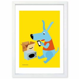 ネットで取説　犬　送料無料 　あらゆるお部屋のポスター　イラスト　ポスター　アートポスター　アート/sei検索新着順　3977