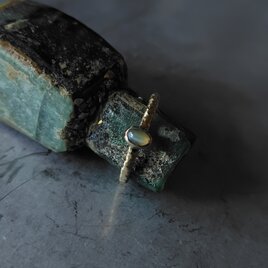 クリソベリルキャッツアイ真鍮リング#11.5