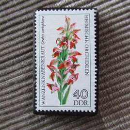 ドイツ　花切手ブローチ10743