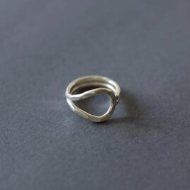 Karen silver ring / しずく