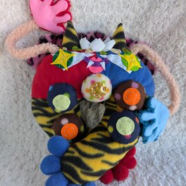 【受注製作】節分のくびまくら 『鬼おっぱいまん』