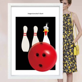 なりすまし　アヒル　送料無料 　あらゆるお部屋のポスター　イラスト　ポスター　アートポスター　アート/sei検索新着順　2539