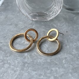 PA468-【 AVON 】エイボン・ヴィンテージピアス 1980's "Interlocking Circles"